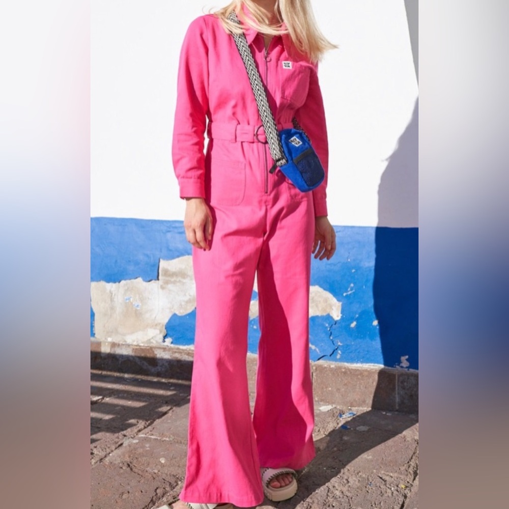 EUC Lucy & Yak Maggie Jumpsuit Fandango Pink Size UK 10 / US 6